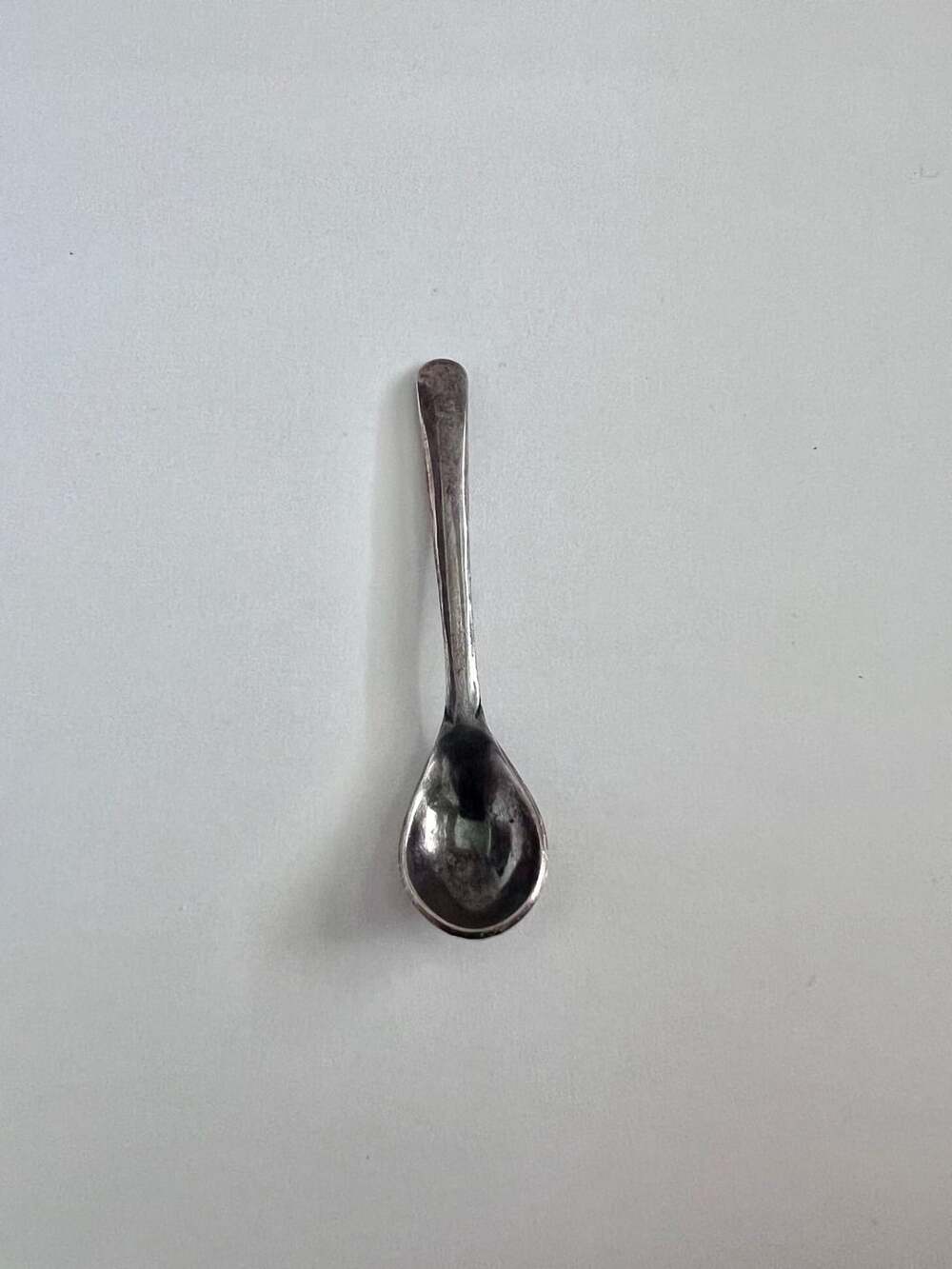 Vintage Silver Plated Miniature Salt Mustard Spoon Flatware 2.25 In
